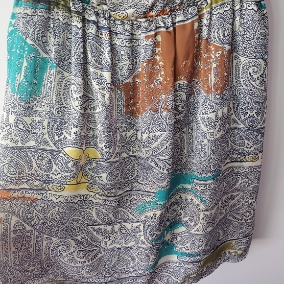 Luxology Dress Small Cinched Waist Paisley - Picture 4 of 14